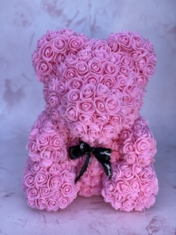 Pink forever rose bear